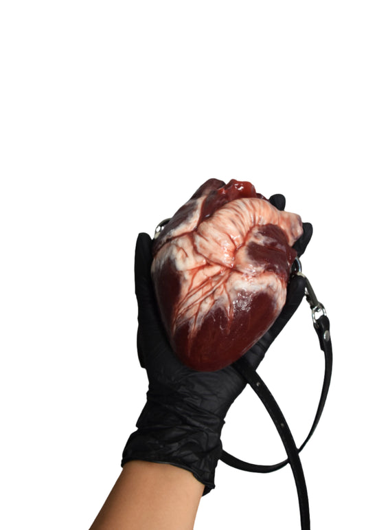 Human heart bag 2.0, black strap