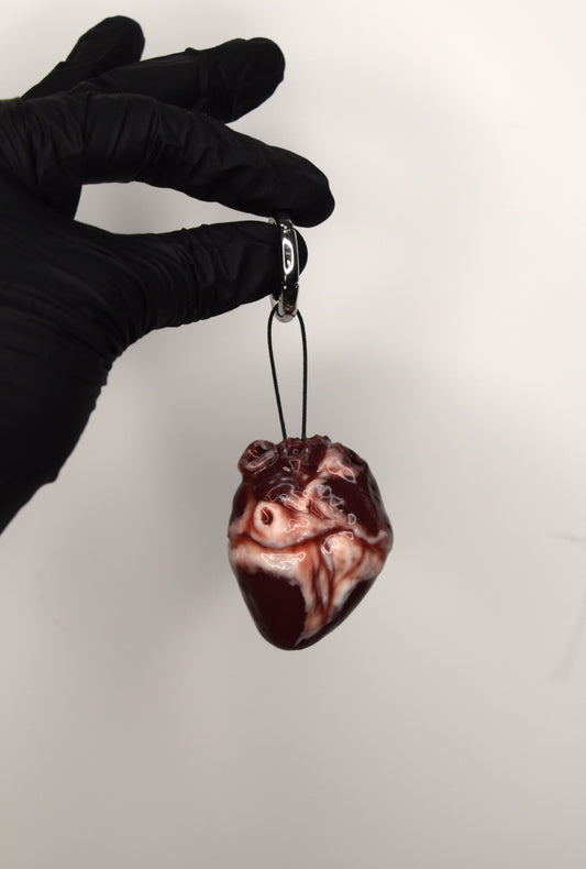 Realistic Anatomical Heart Mini – Soft Squeeze Keychain or Figurine